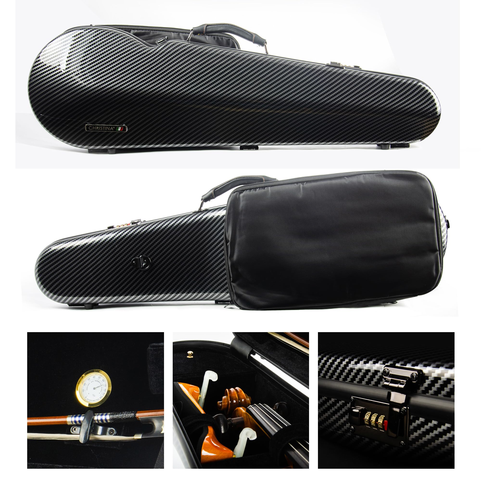 Amazon.com: Christina 4/4 Full Size Violin case High-Strength