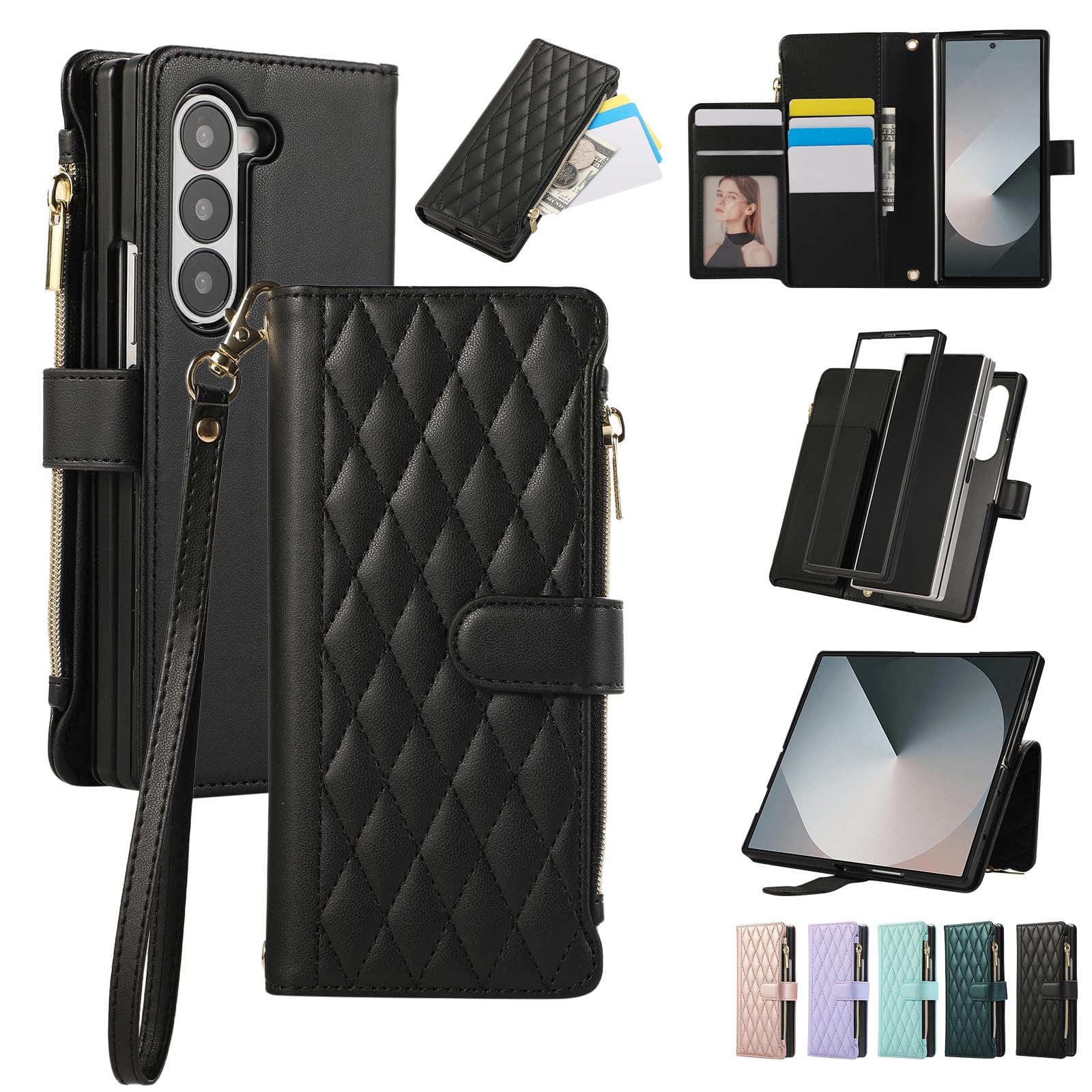 Amazon.co.jp: Noaivoky For Samsung Galaxy Z Fold 7 ケース 手帳型