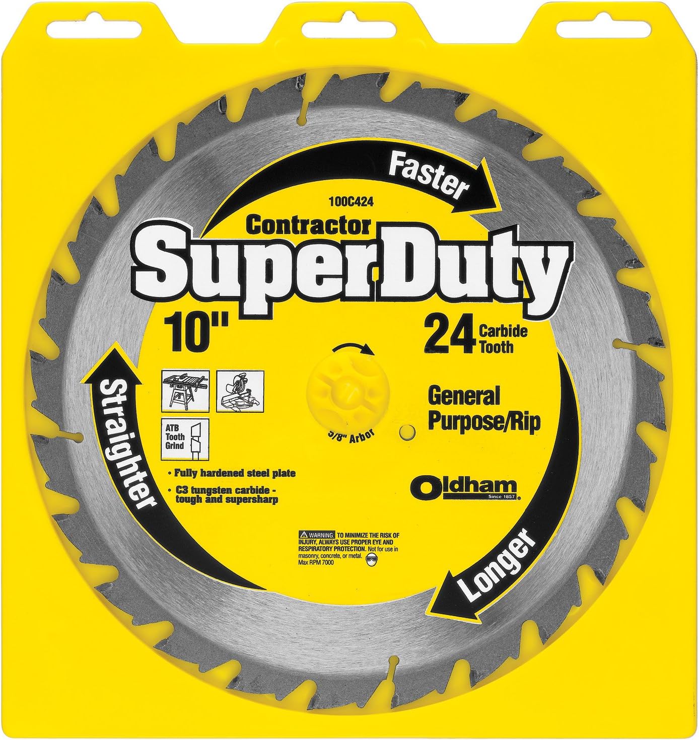 PORTER-CABLE 100C424 10-Inch 24T Carbide Saw Blade Superduty General Purpose