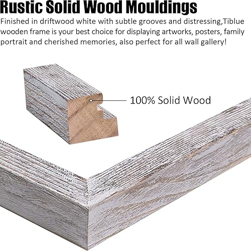 Vista 50 de Portarretratos de 12 x 12 pulgadas, color blanco, hecho de madera maciza, fotos de 10 x 10 u 8 x 8 pulgadas con paspartú o 12 x 12 pulgadas sin