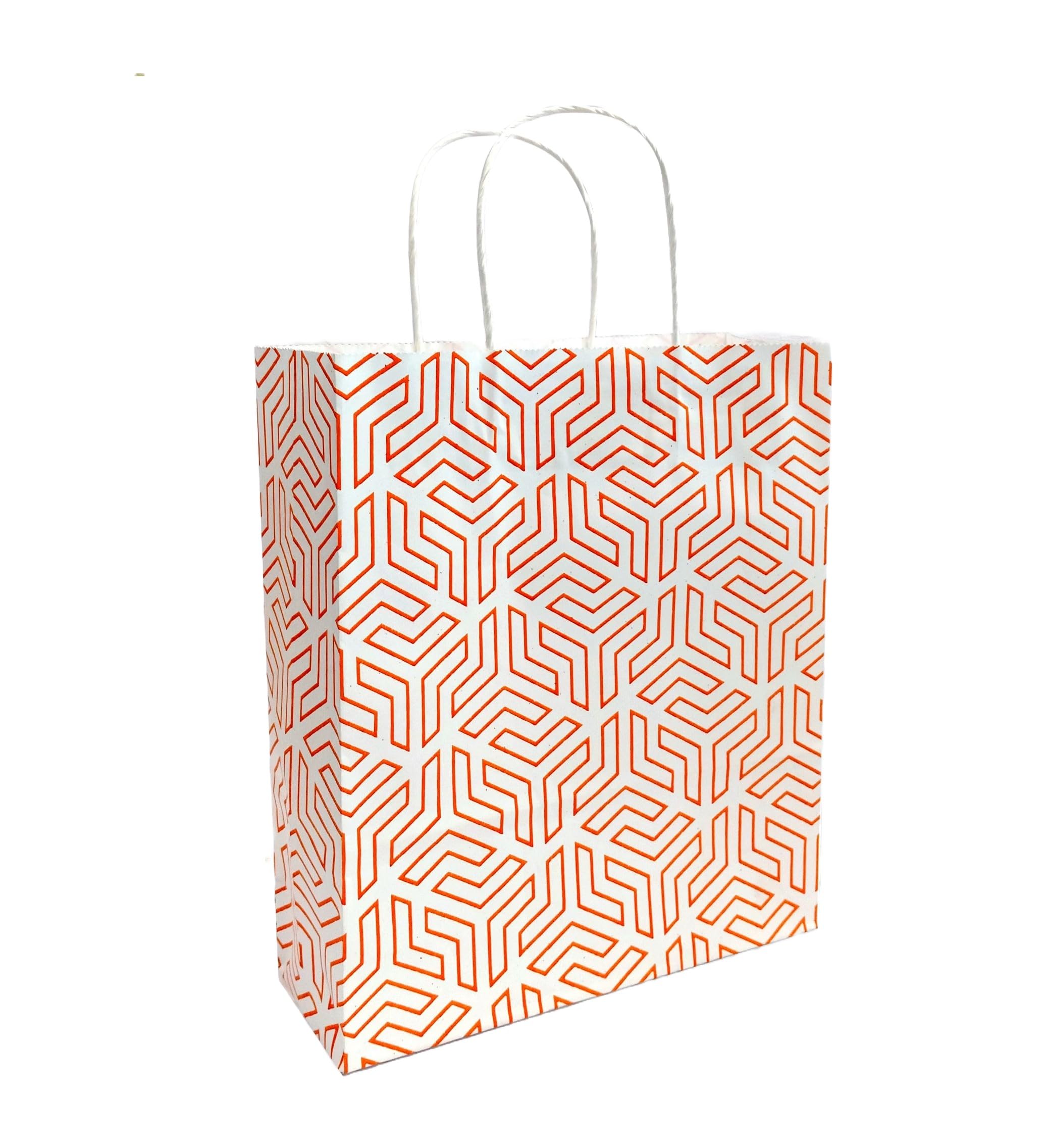 Omnipresent Pack 90 GSM Fluorescent Single Color Printed Small Party Paper Gift Bags, Set of 12, Ideal For Birthday Return Gifts & Gifting On Special Occasions (Orange, Size: 9.4x8.3x3 Inch) (B0CT3NKXRM) Amazon Price History, Amazon Price Tracker