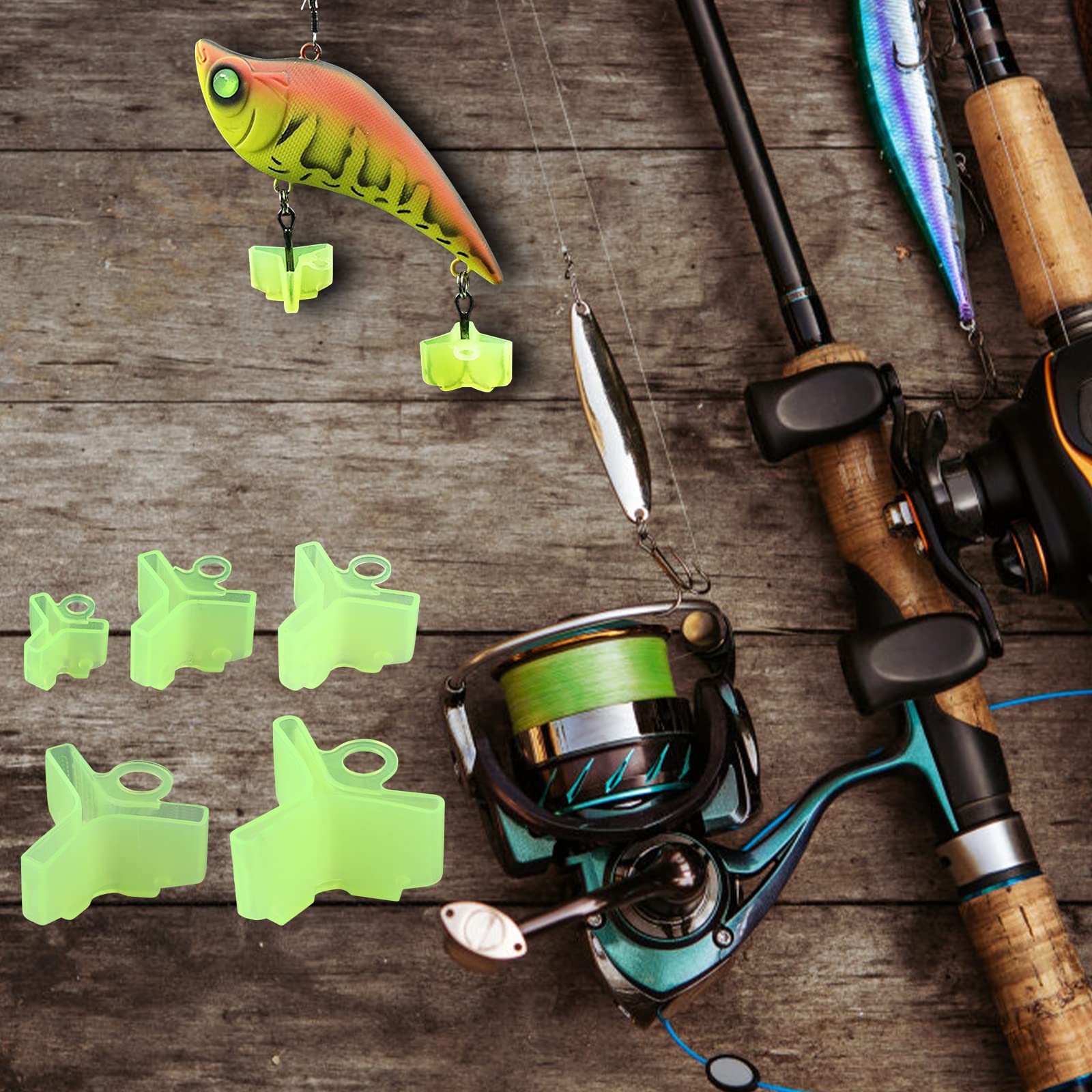 Proteggi Ami SPORTARC 50 Pezzi Coperture Di Sicurezza Per Amo Da Pesca (1#-5#) - 4