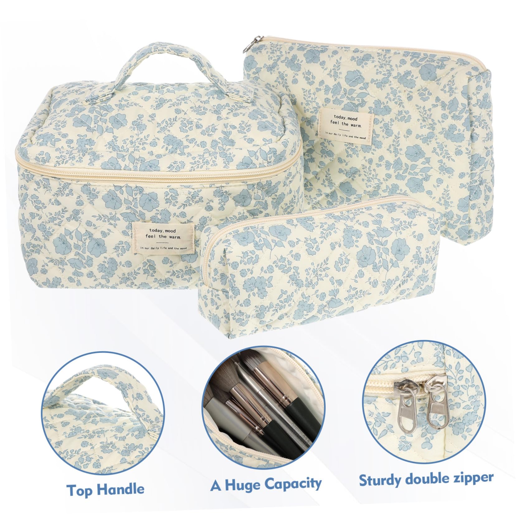 1 Juego Bolsa de cosméticos de Almacenamiento Bolso de Cosméticos Bolsas de Viaje Bolsas de Maquillaje al Aire Libre Exterior Organizador Caja de Maquillaje orquídea Perder