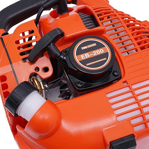 Miniatura 5 de Soplador de hojas de mano a gas - Barredora de césped de gasolina de 2 tiempos de 25.4 CC para cuidado del césped, soplado de nieve y limpieza de