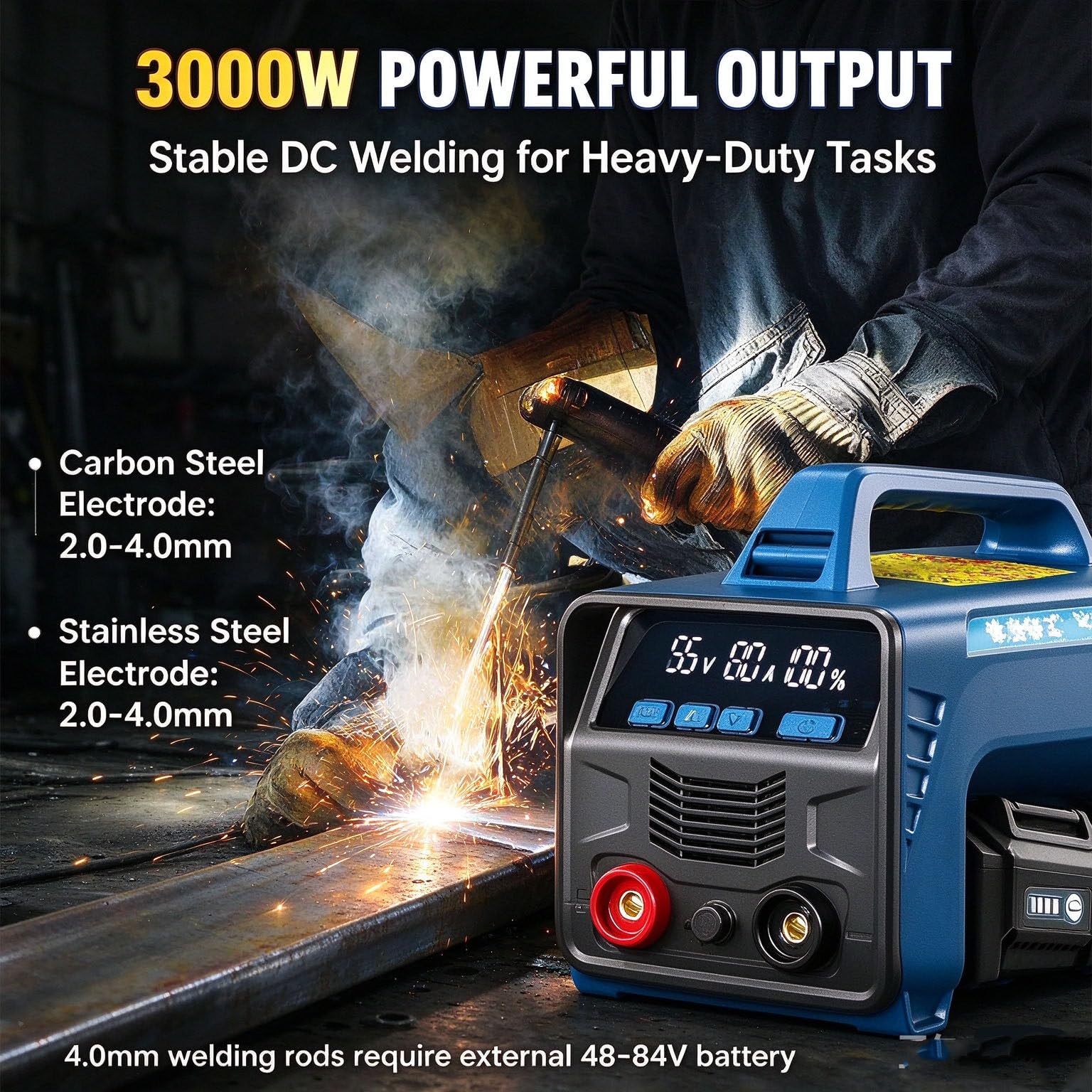 Saldatrice Cordless, Saldatrice Portatile Senza Fili 2Battery