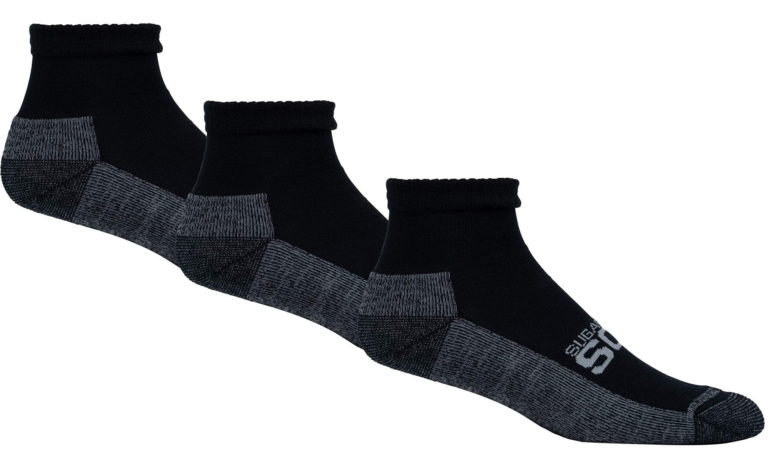 Sugar Free SoxActive-Fit Cushioned Diabetic Ankle Socks 3 Pack