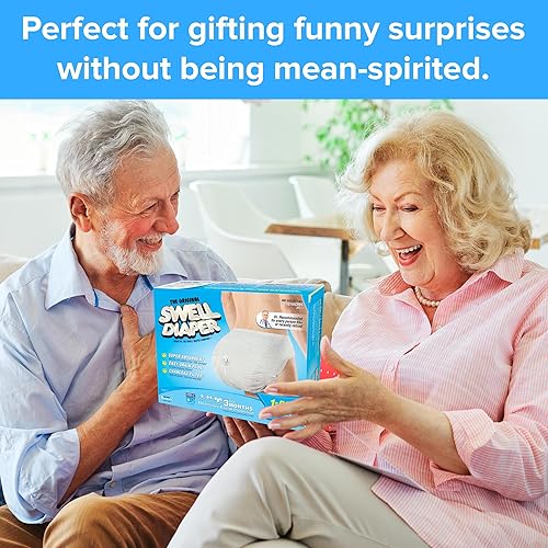 Miniatura 6 de Laughing Smith Caja de regalo de broma de pañales para personas mayores, caja de broma vacía para regalos, caja de broma para cumpleaños y eventos,