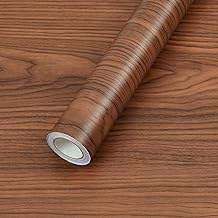 D-fix® Kitchen Wall Stickers Wood Wallpaper DIY PVC Shelf Liner, Furniture, Almirah, Table Top, Wardrobe, Kitchen Cupboard Decal, Mahogany Brown (30X300 CM) (Light Brown)