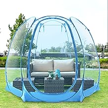 All Weather Proof Pod Pop Up Bubble Tent for 3-8 People, Large Oversize Dome