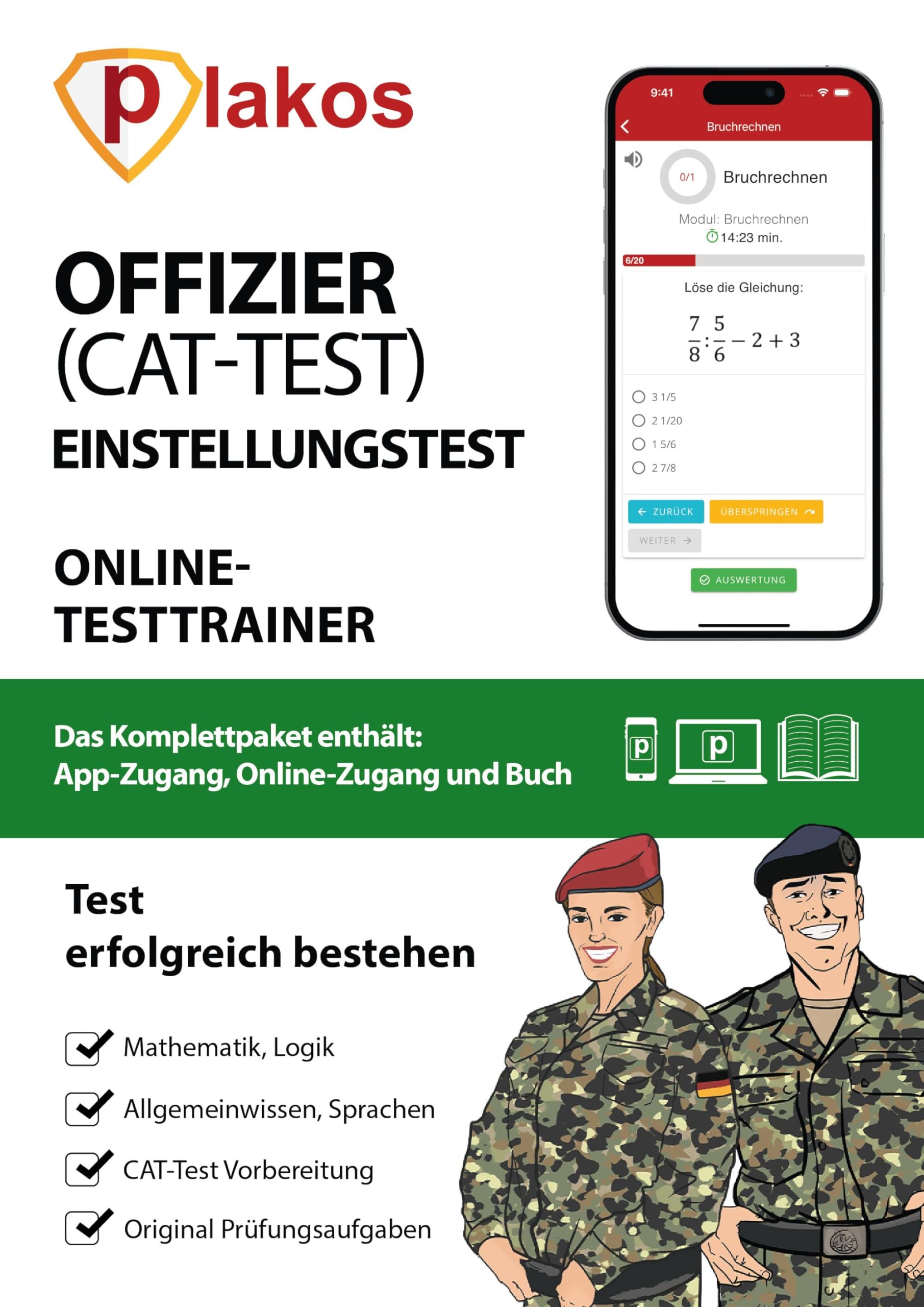 Offizier Einstellungstest: Eignungstest erfolgreich bestehen Über 1.000 Aufgaben mit Lösungen: Eignungstest erfolgreich bestehen / 1.000 Aufgaben mit Lösungen
