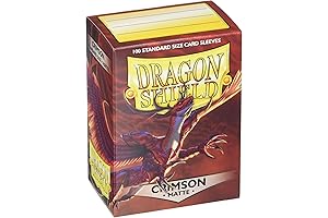 Dragon Shield Matte Crimson 100 Protective Sleeves: Shield Your Cards in Crimson Glory