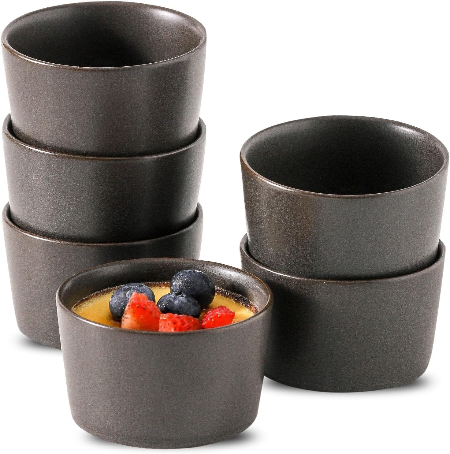 Amazon.com: CAC China 2-Ounce Super White Porcelain Round Ramekin, 2-1/ ...