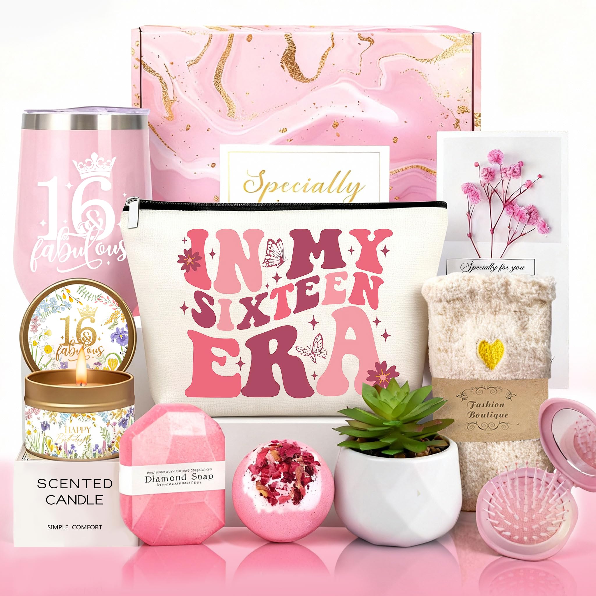 Sweet 16 Gifts for Girls, Happy 16th Birthday Gifts for 16 Year Old Girl Ideas, Unique Sweet Sixteen Gifts for Teenage, 16th Birthday Present for Her, Girls, Daughter, Niece, Friends, Sister