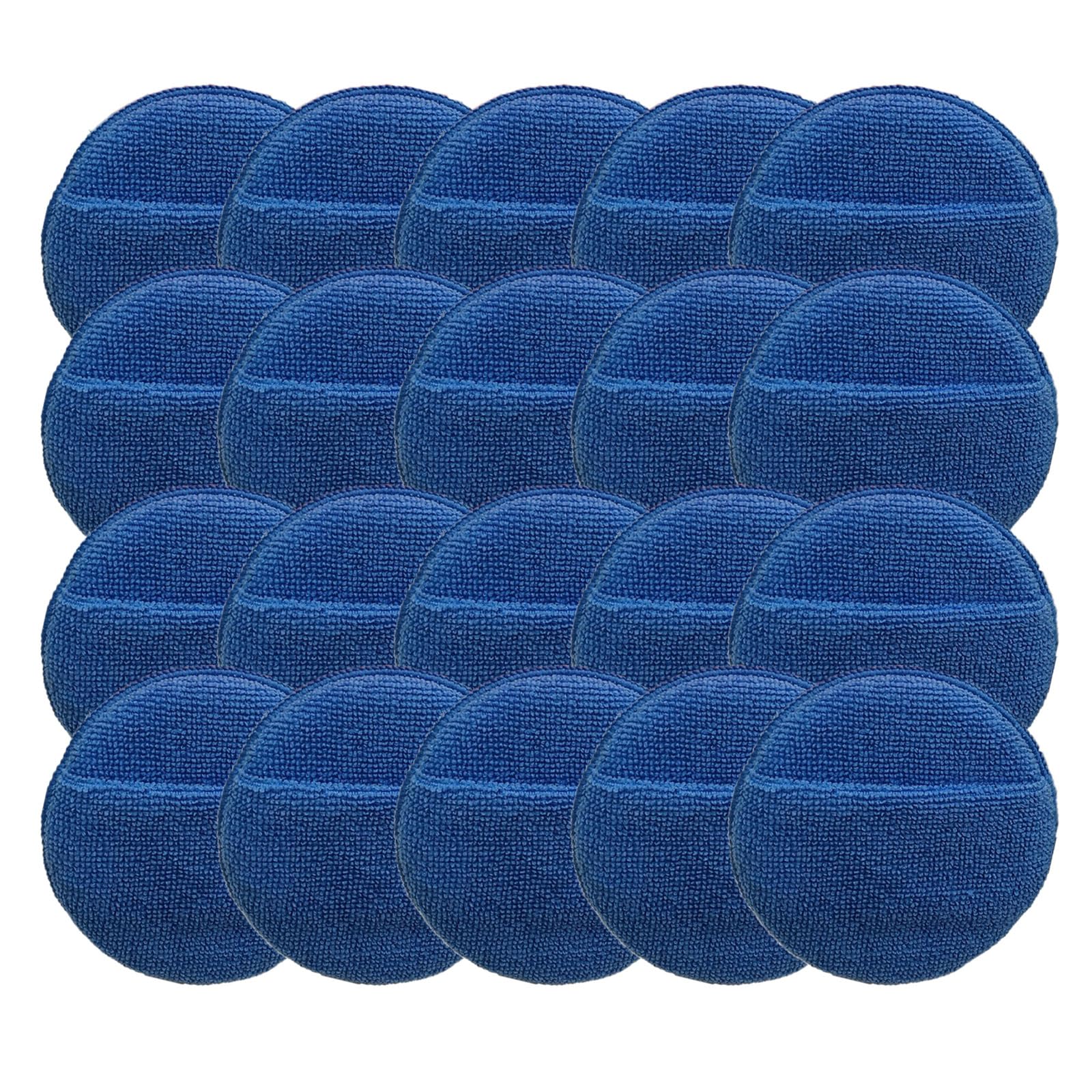 BWANGIAO 20 Piece 6 Inches Car Waxes Sponge With Soft Microfiber Surfaces For Smooth And Even Waxes Application On Vehicles