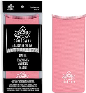 Authentic Cooboard Balayage Board with Teeth | Original Highlighting Paddle from The Maker of Cooboard Hair Highlighting Kit | Easy to Clean, Sturdy, Lightweight (Cooboard Pink)