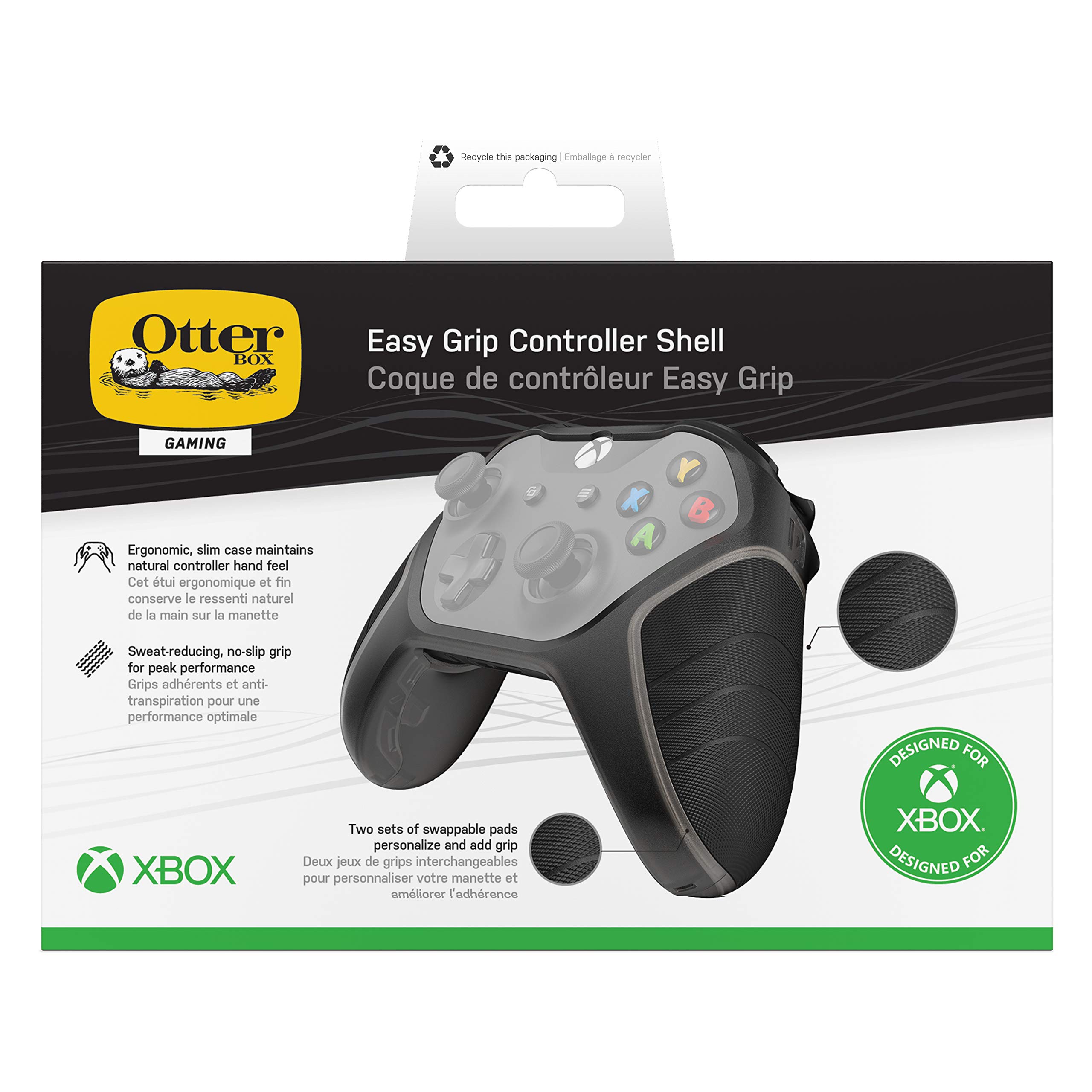 Otterbox für Xbox One und Xbox Elite Series 2 Controller Easy Grip Schutzhülle, Schwarz