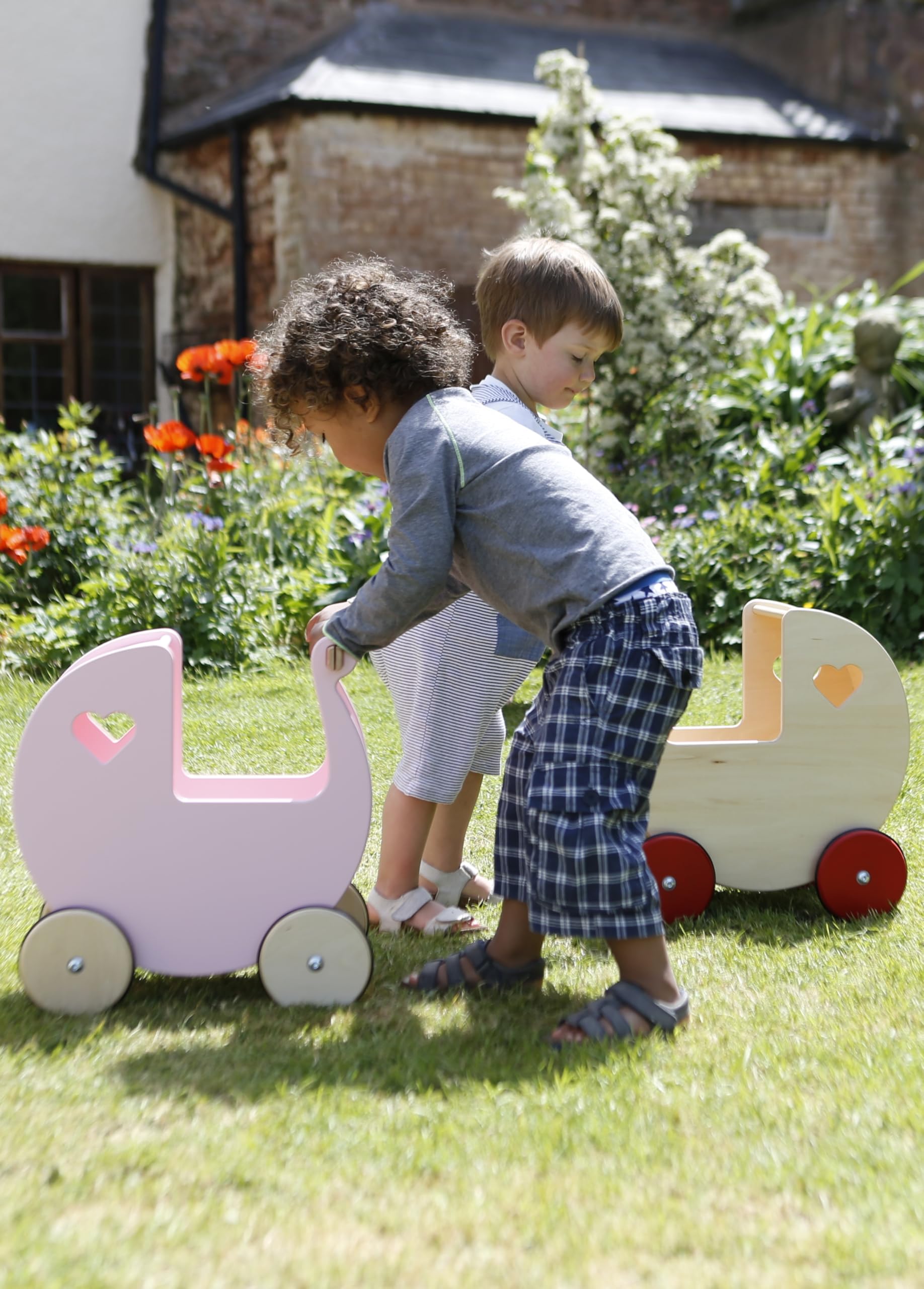 Moover Toys Puppenwagen, natur