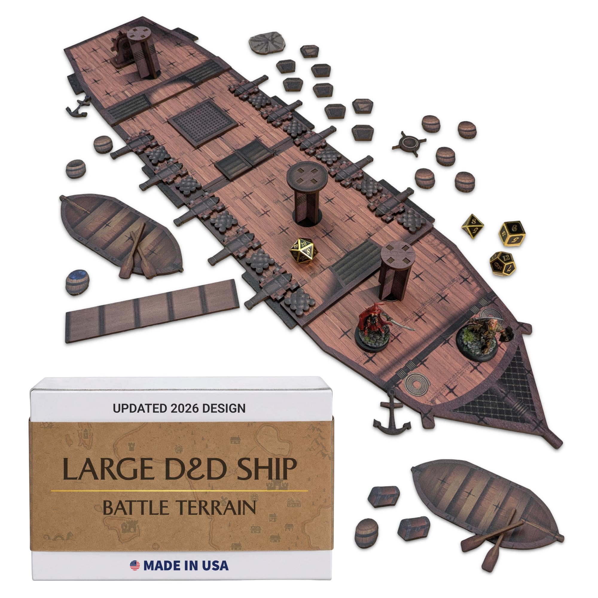 Amazon.com: C4Labs Large D&D Ship | 25