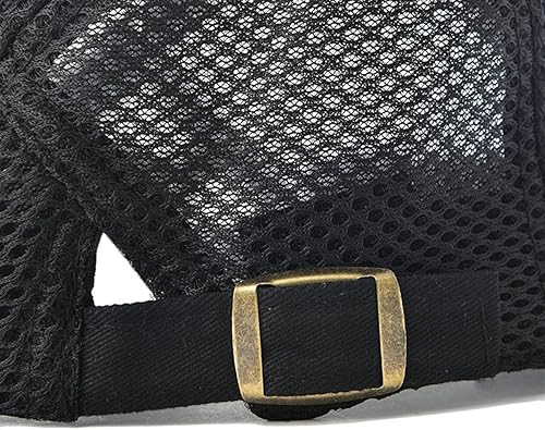 Miniatura 6 de VOBOOM Sombrero de verano de malla transpirable para hombre ajustable boina de Newsboy gorra plana