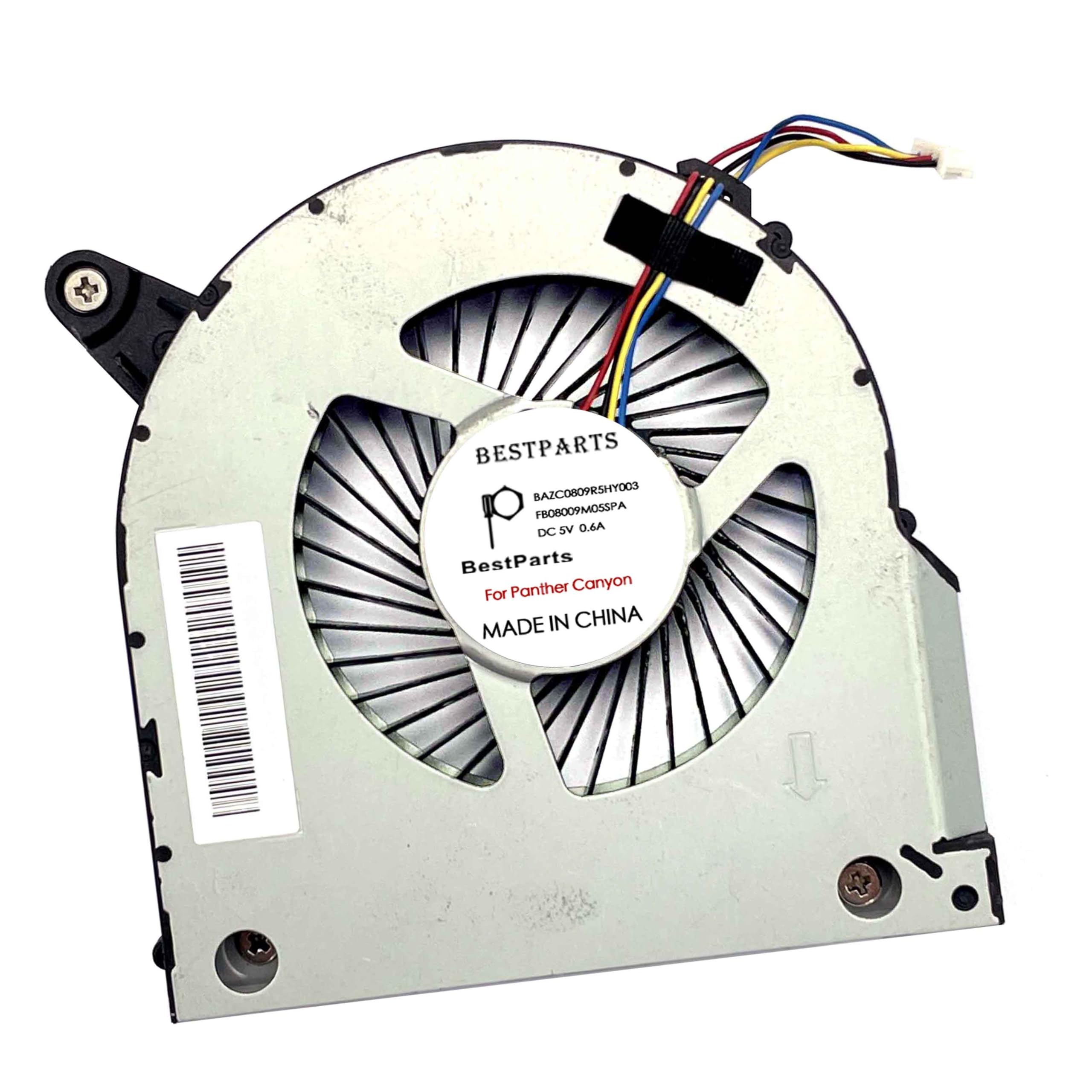 BestParts Ventola di raffreddamento per CPU di ricambio per mini PC Intel NUC 11 Porformance (Panther Canyon), NUC11PAQ, P/N: FB08009M05SPA