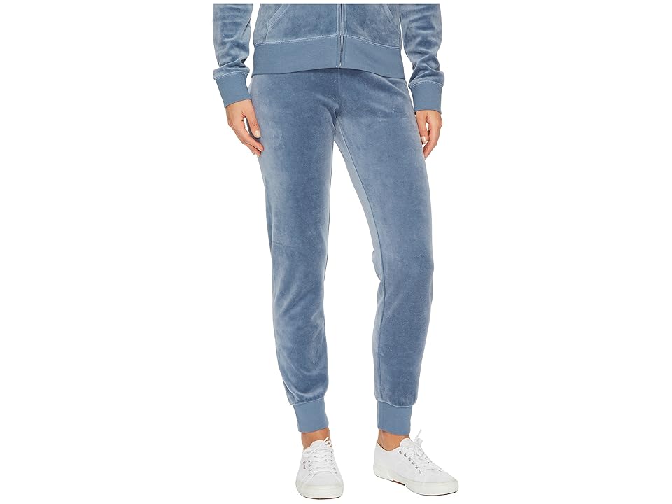 

Juicy Couture Zuma Velour Pants (Dusty Navy) Women's Casual Pants