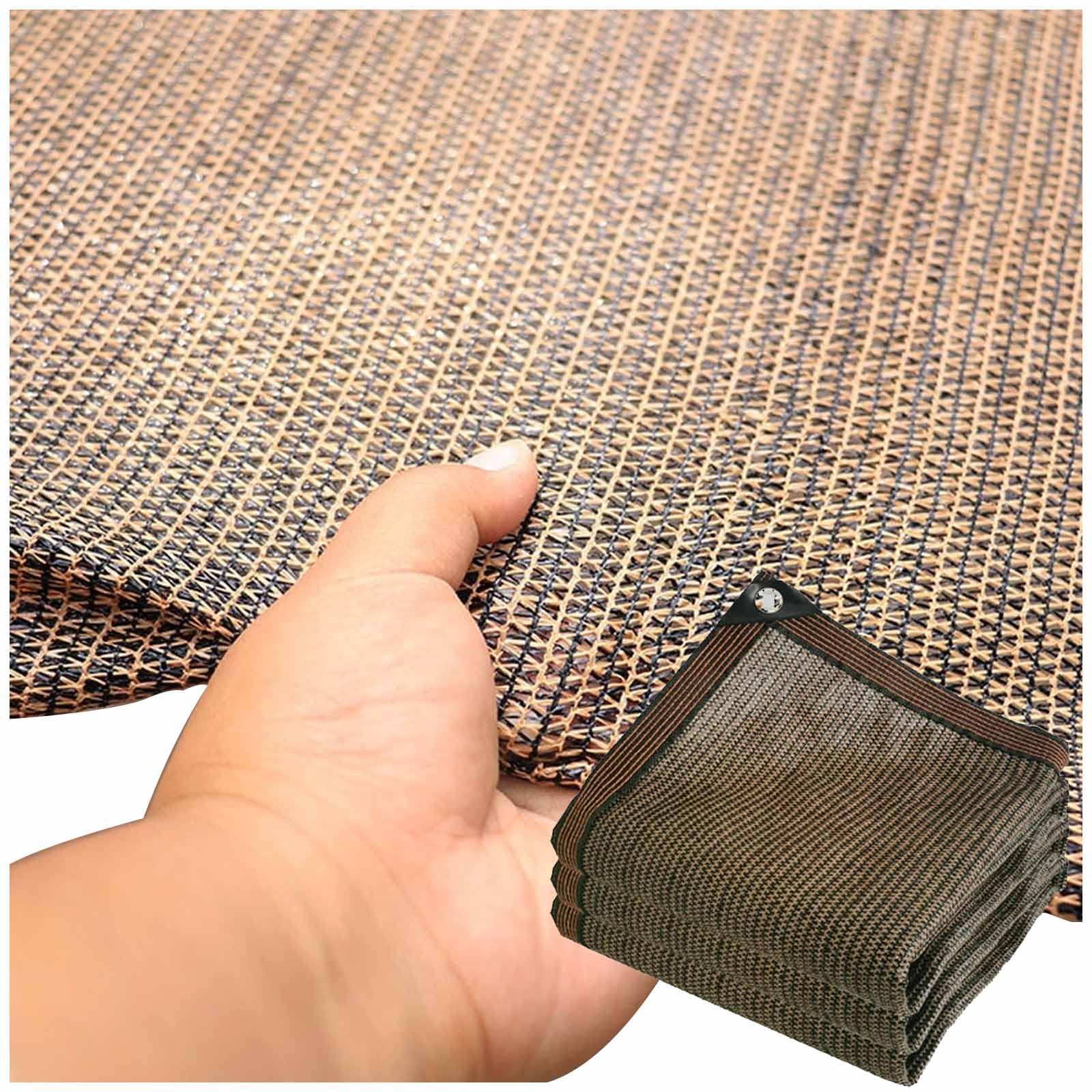 Uv Resistant Net 85% Shade Fabric Sun Shade Cloth Garden Sunblock Net Shade Mesh Tarp for Patio Carport 3.3/6.6/9.8/13ft Outdoor Sun Shade Cover Privacy Screen