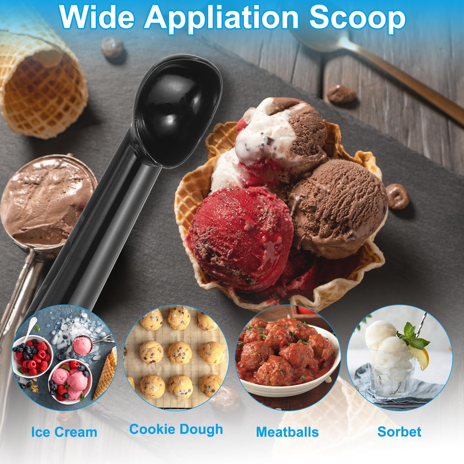 PATIKIL 7 Inches Ice Cream Scoop - Image 4
