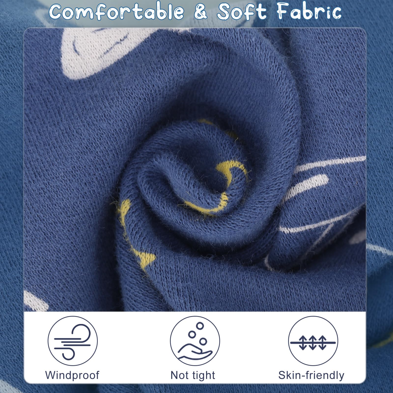 Bufandas Algodón Niños Calentador Cuello Infantil Multiuso Cálido Pañuelo Circular a Prueba de Viento, 2 Estilos