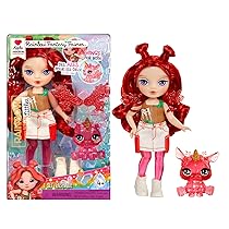 Rainbow High Littles Rainbow Fantasy Fairies & Pet – Apple, Rosso – Bambola Piccola da 14 cm Snodata e Animaletto Magico Cerbiatto con Ali da Fata Intercambiabili. Età 4+