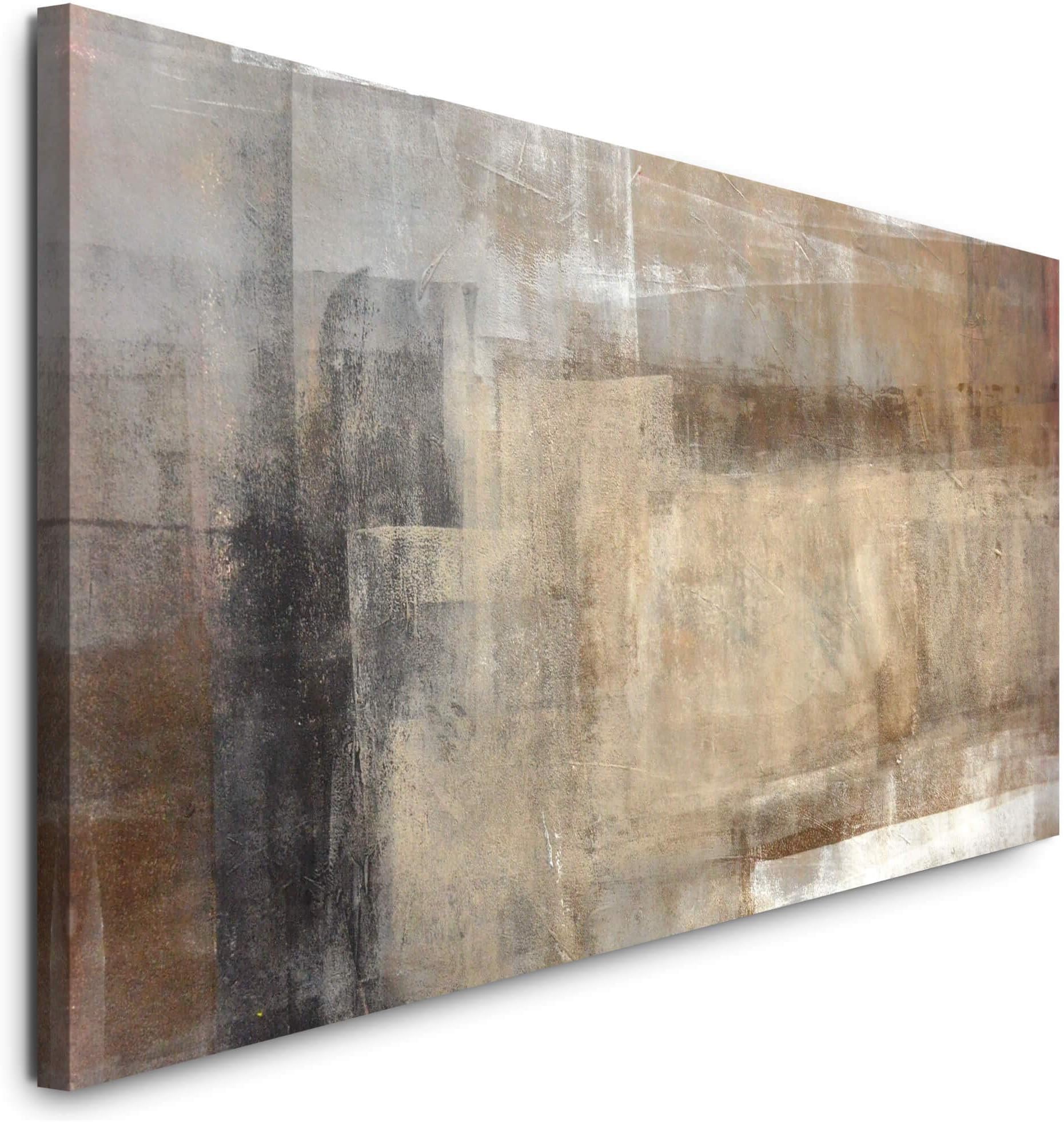 Sinus Art Leinwandbild 2 Bilder je 60x90cm Frauen Porträt Aquarell Schwarz Weiß Sinnlich Schön Flecken Modern