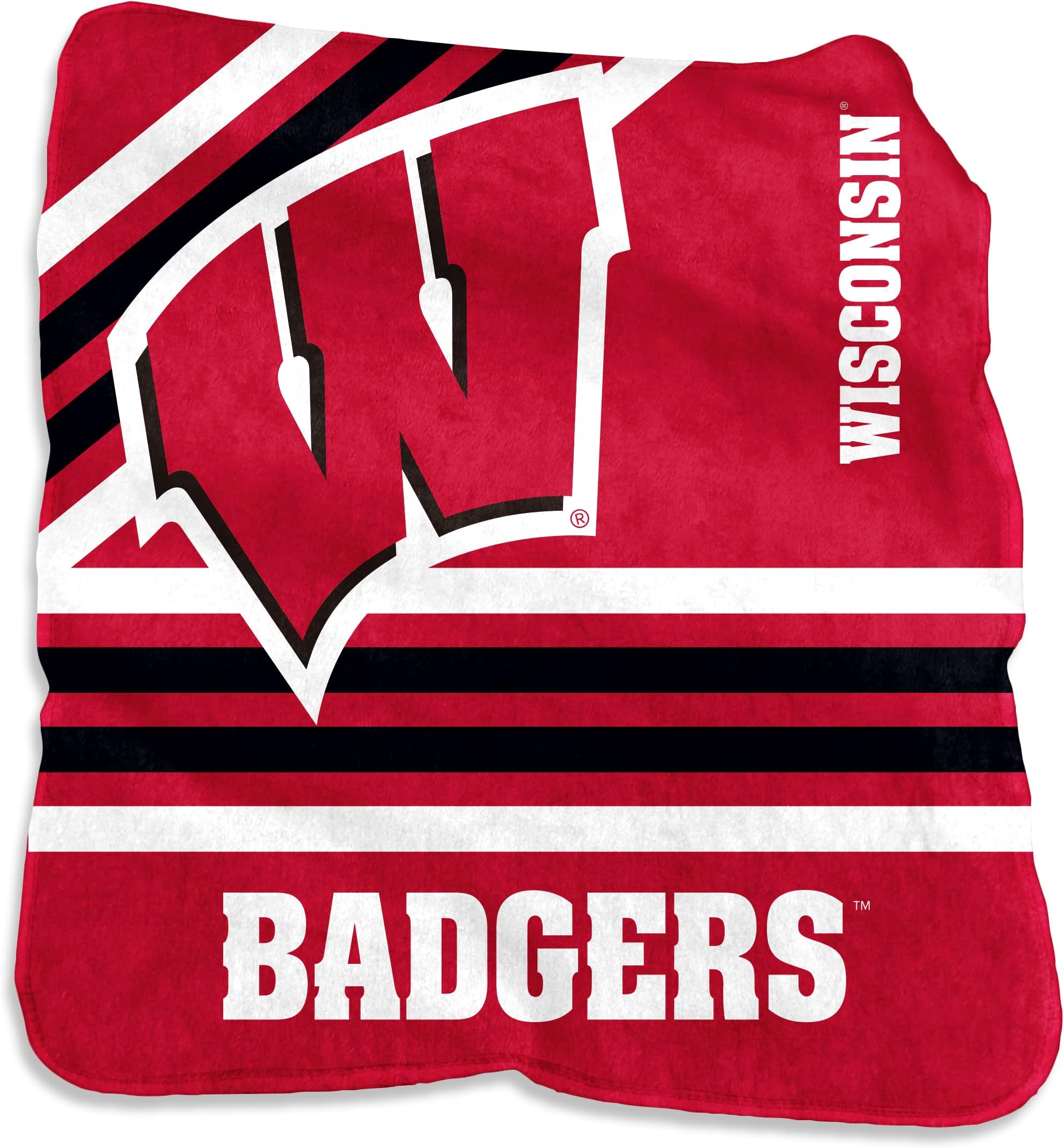 NCAA Raschel Throw Blanket – 50 x 60 Soft Fleece Blanket, Officially Licensed Collegiate Design, Cozy Throw for Tailgating, Game Day, & Home Décor