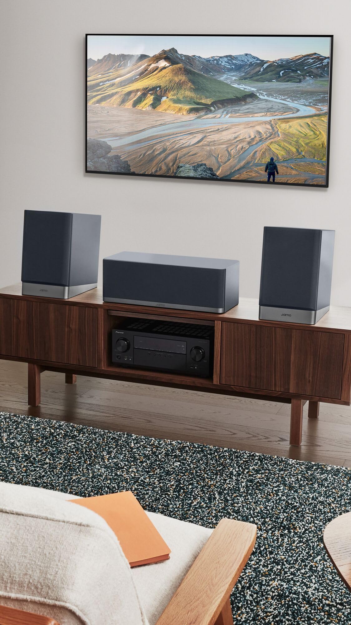 Jamo S7-25C Center Channel BLUD FJORD Altavoz de Canal Central con woofers de 8.4 cm Azul