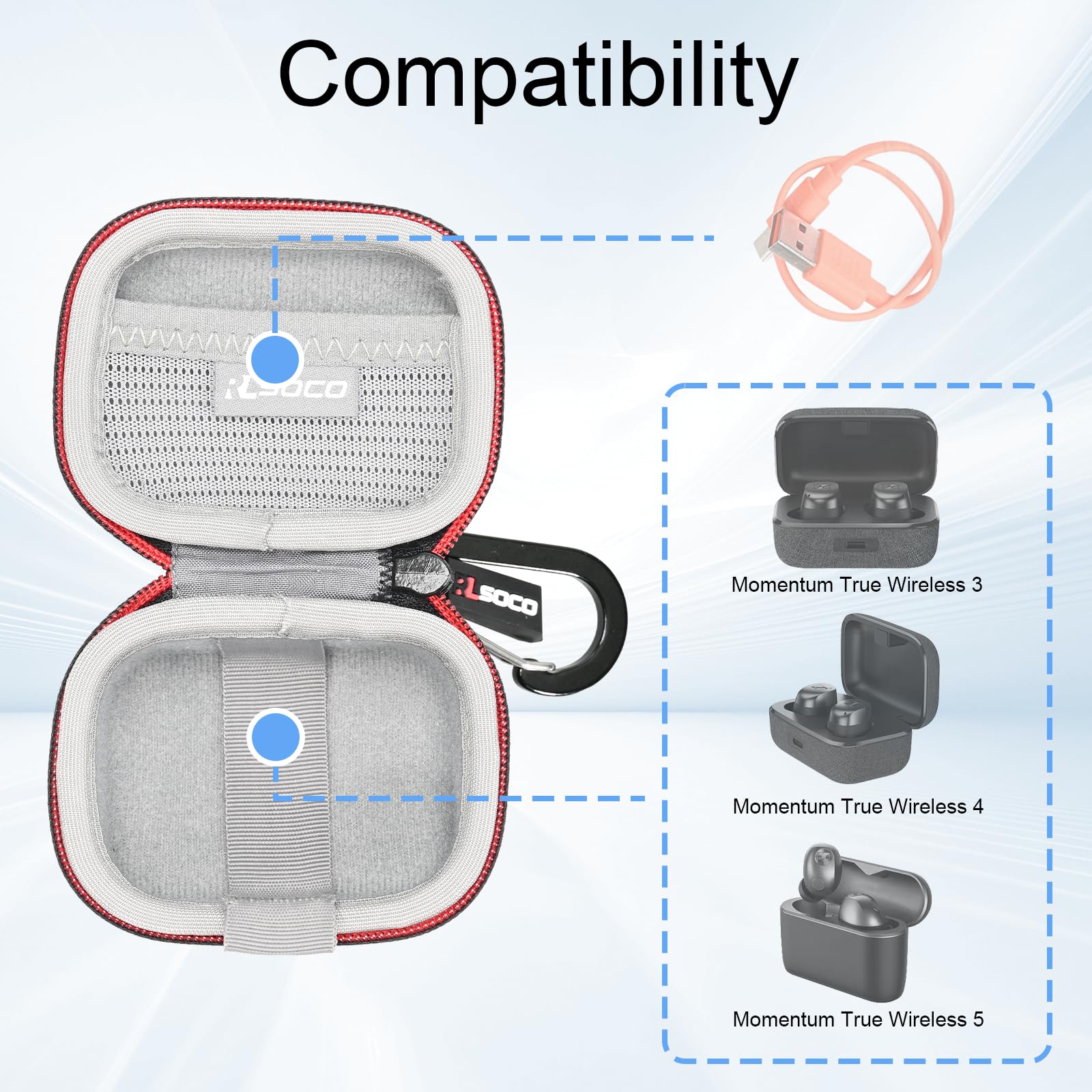 Amazon.com: RLSOCO Case for Sennheiser Momentum True Wireless 5/4