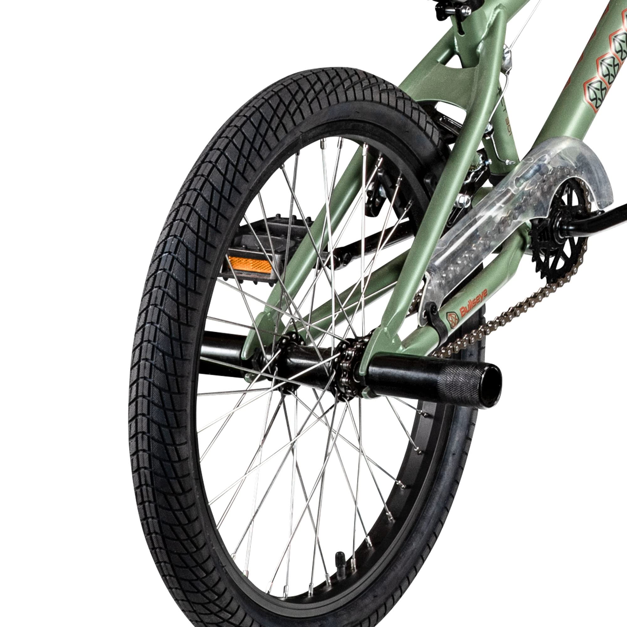Bullseye Project 301 BMX für Mädchen Jungen 145 cm mit 2 Pegs und 360° Rotor, Einsteiger Fahrrad 20 Zoll Kinder Jugendliche Unisex mit Bremsen und Kettenschutz