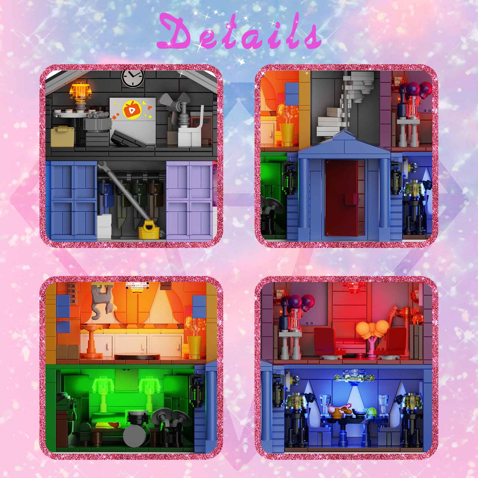 Star House Building Set, Star House Toy Model Compatible with Lego, Christmas and Birthday Gifts for Boys Girls Fans Adults (1426 Pcs)