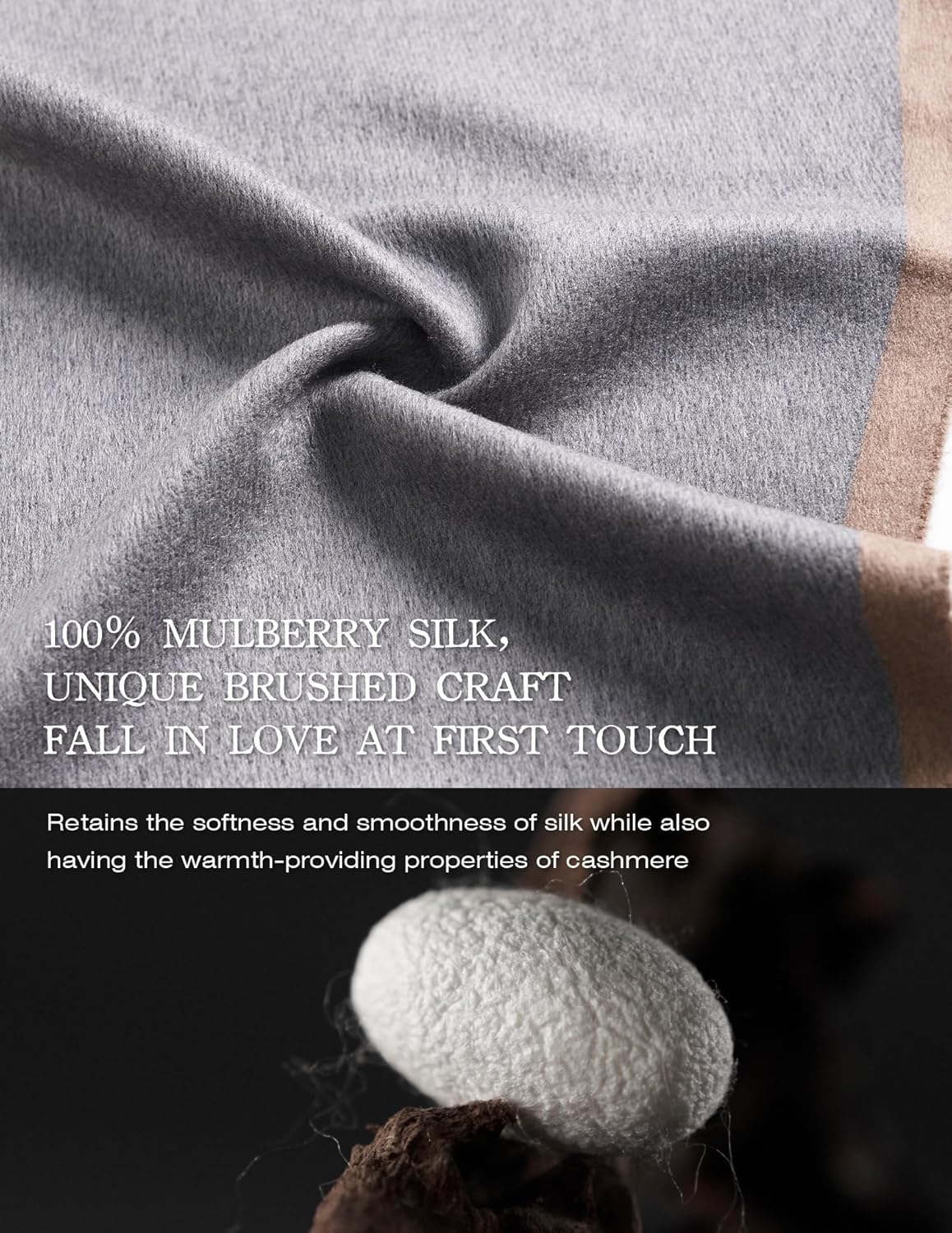 Luxurious Scarf for Women, Warm Soft Scarves Winter Gift for Her - Image 3