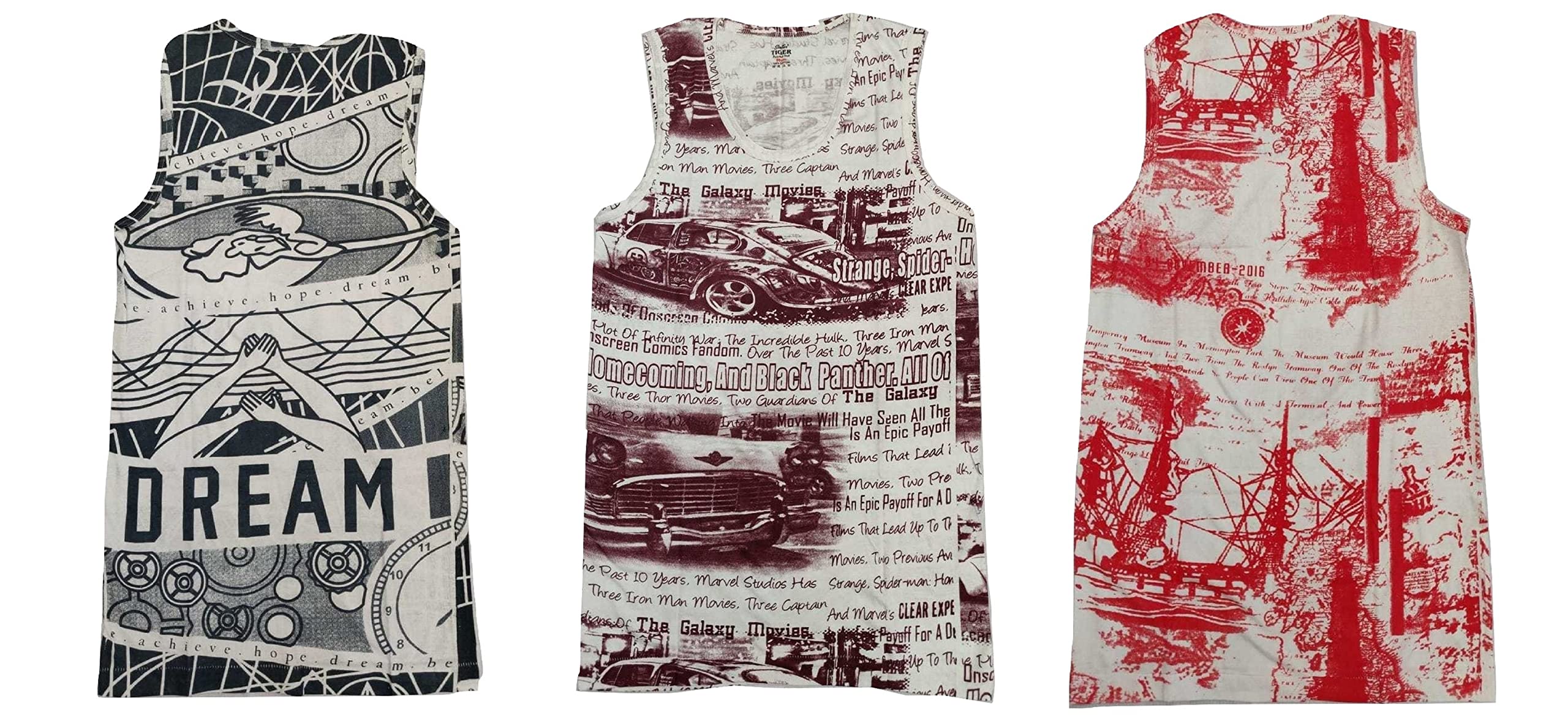 The Tinge Men's SIRTEX Printed Vest for Men | Men's Innerwear|Men's Vest (Pack of 3)-picture-16