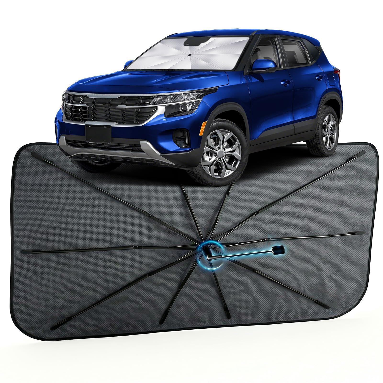 Car Windshield Sun Shade Umbrella for KIA Seltos 2021-2026, 1:1 Fit