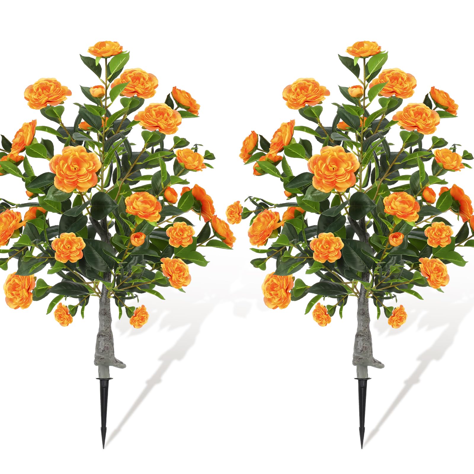 Amazon.com: Lunmon 2 Pack 3ft Artificial Camellia Plants Tree 36