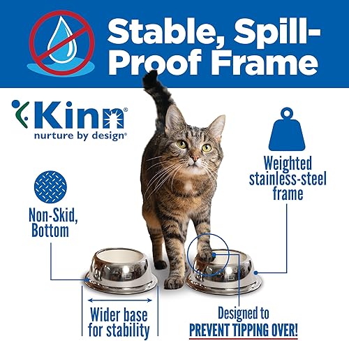 Miniatura 5 de Kinn Whisker Fatigue - Cuenco para gatos, compostable y desechable, 24 onzas (50 repuestos), cuenco de agua para gatos, apto para bigotes, para