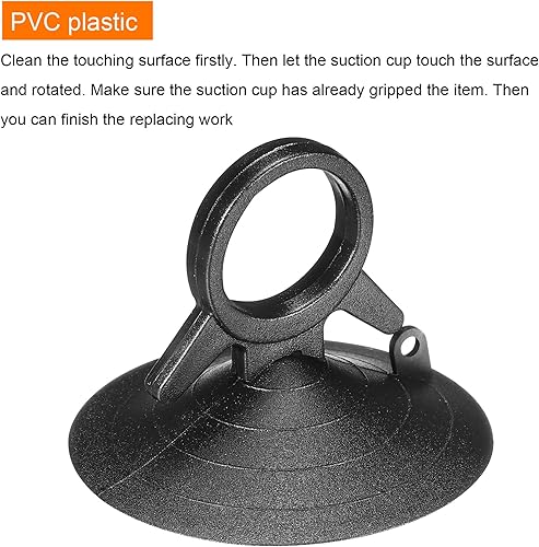 Miniatura 4 de MECCANIXITY Ventosa de PVC, 1.772 in de diámetro. Soporte de gancho para colgar, herramientas de reemplazo universal para parabrisas de vidrio