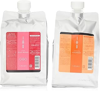 ルベル IAU イオ クレンジング クリアメント シャンプー 1000ml＆イオ クリーム シルキーリペア トリートメント1000ml 詰替え セット