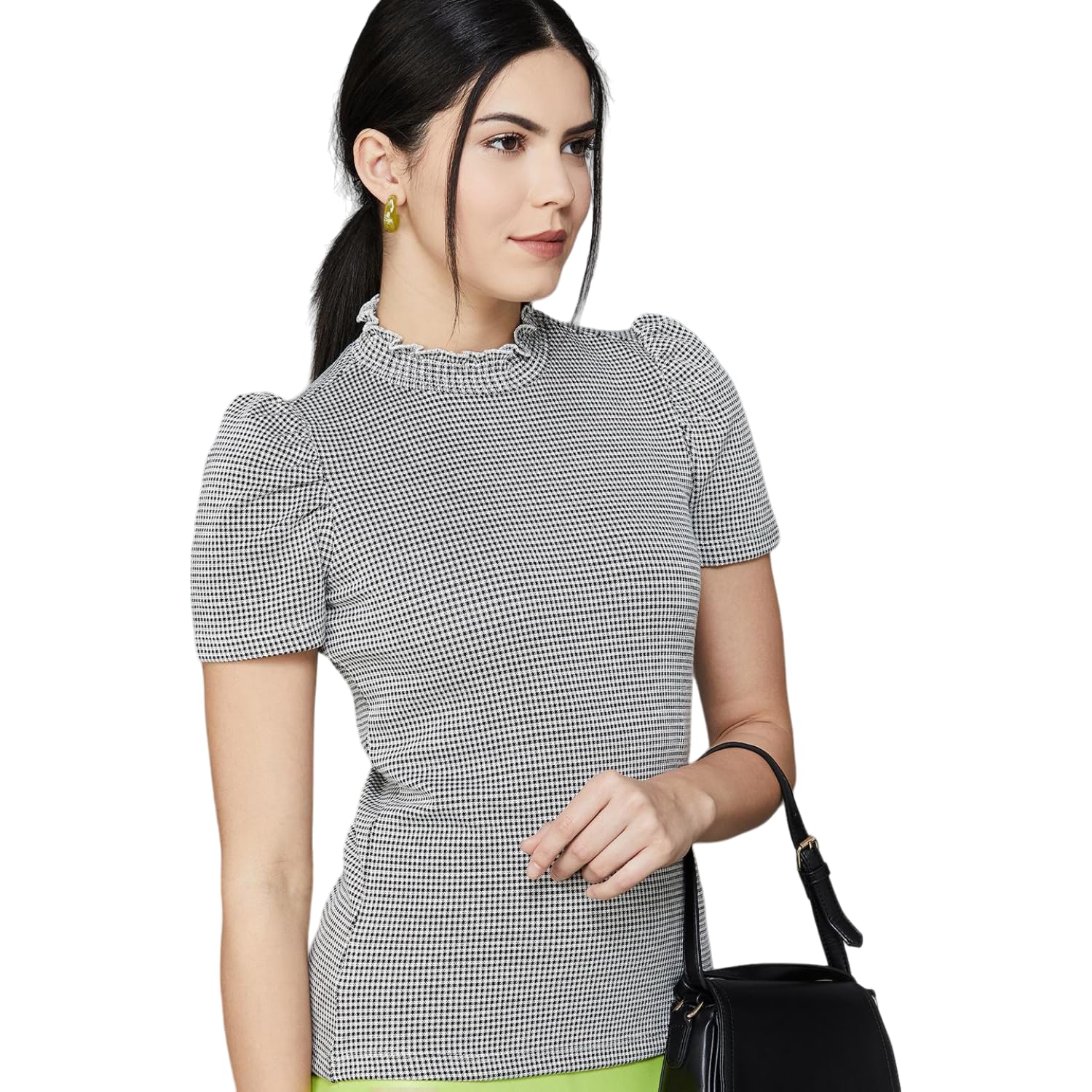 Code by Lifestyle Women Viscose Rayon Regular Fit Solid Top