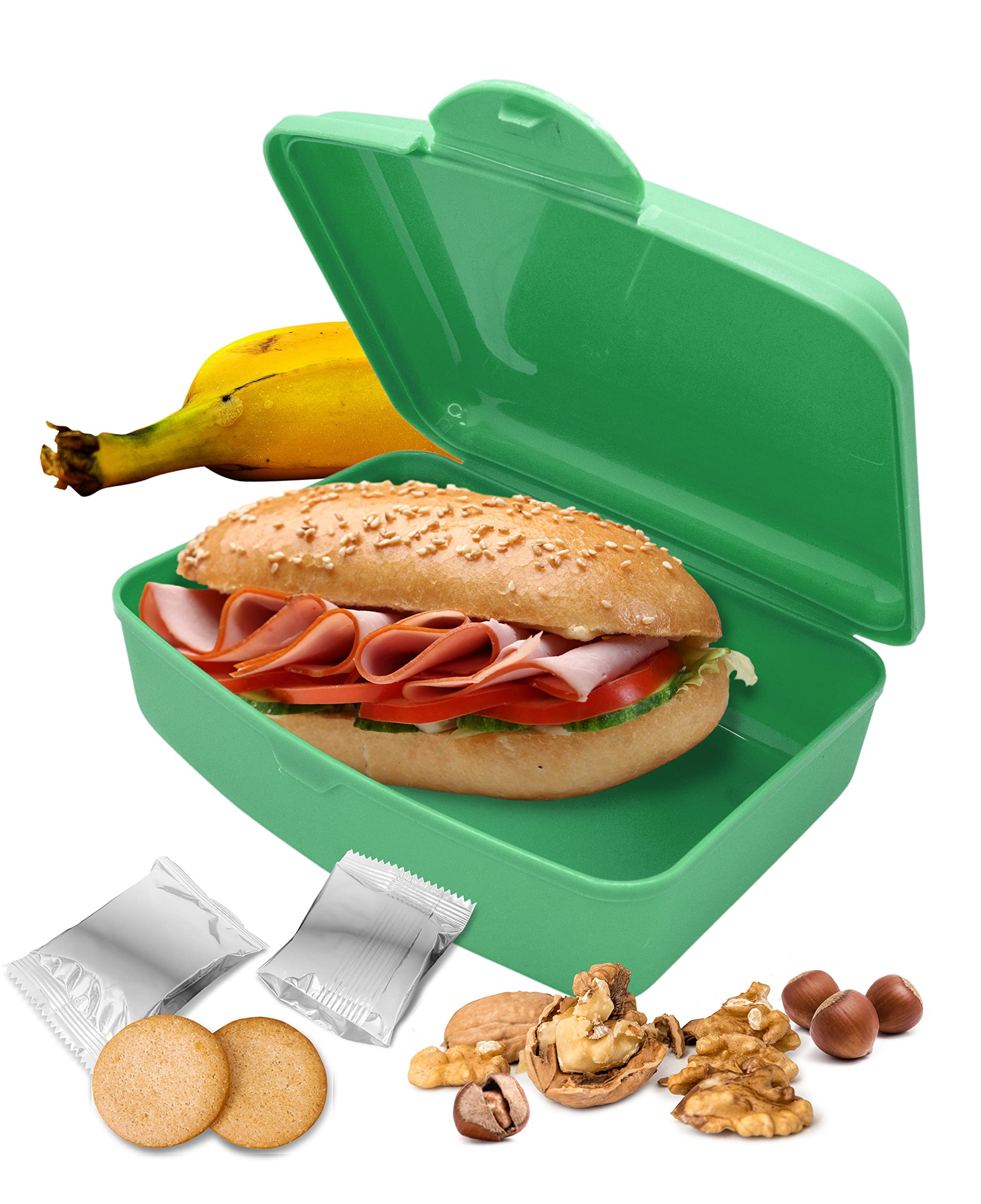 NERTHUS FIH 923 fiambrera infantil dinosaurios caja almuerzo ligera resistente fácil limpieza