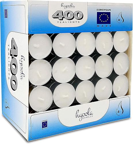 Miniatura 8 de Hyoola Velas de té Paquete de 400 velas a granel Velas europeas sin perfume