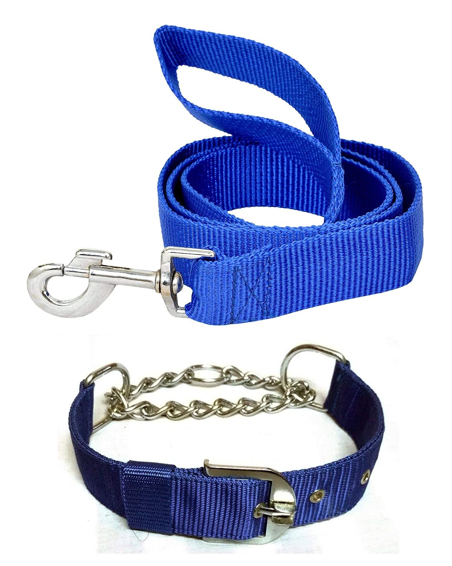PSK PET MART Dog Belt Adjustable Combo of Nylon 1 Inch Choke Collar with Nylon Leash 1 Inch 60 Inch Lengthy, Dog Choke Collar & Leash for Your Dogs (Blue) (B09WQDLPFH) Amazon Price History, Amazon Price Tracker