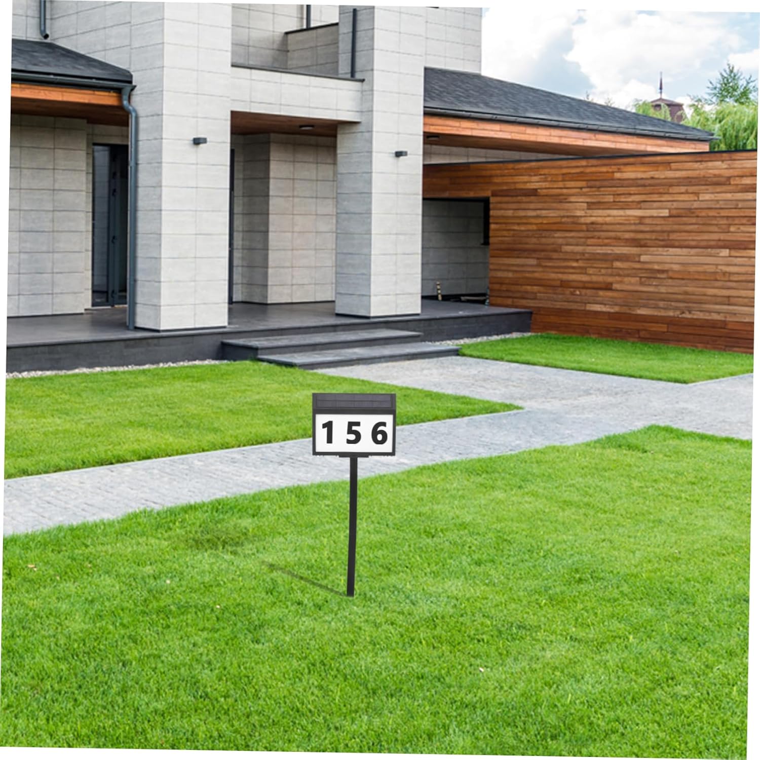 Light Solar-powered Address for Outdoor Easy Installation Weatherproof