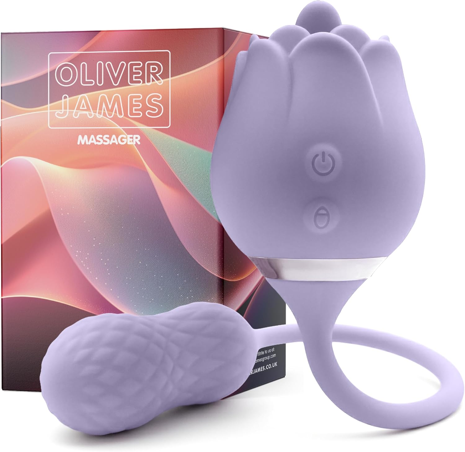 Vibrador Oliver James Rosa con doble estimulación por 20,99€