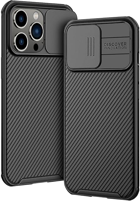 AROYI Case Compatible with iPhone 14 Pro Max Case, Camera Protection with Slide Camera Cover for iPhone 14 Pro Max (6.7 inch) - (Black)