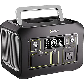 Portable Power Station, 240Wh Lifepo4 Generators for Home Use, 240W Emergency Power Supply, 75000mAh Outdoor Solar Generator for Travel, Camping, Emergency and CPAP